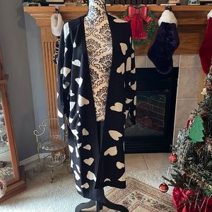 NWOT G by Giuliano Heart Knit Cardigan